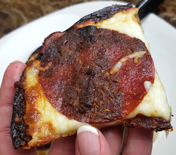 Keto Pepperoni Pizza on a Low Carb Crust