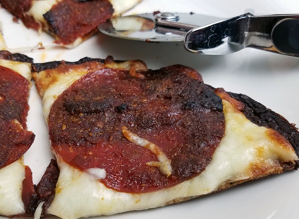 Low Carb Pepperoni Pizza on a Keto Crust