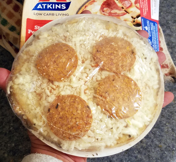 Atkins Stone Fired Pepperoni Pizza