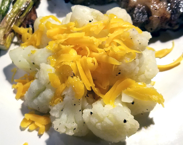 Steamed Cauliflower - Keto Side Dishes