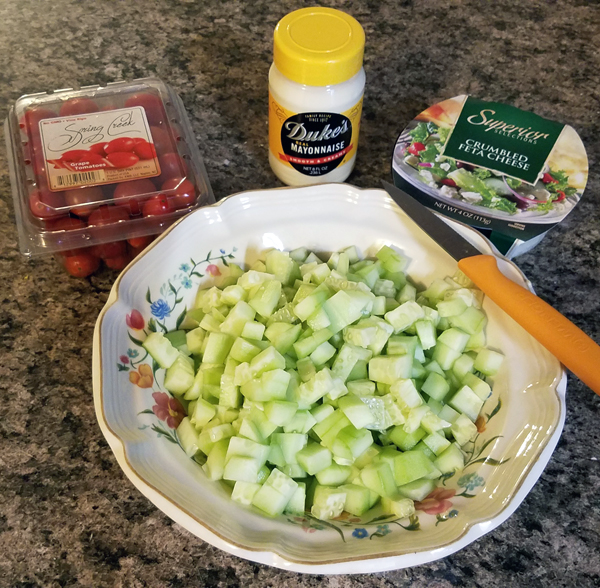 Keto Sides - Making Cucumber Salad