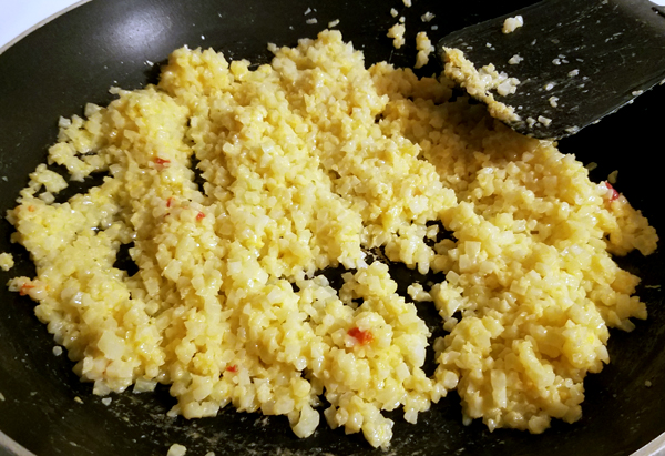 Easy Cheesy Cauliflower Rice - Keto Sides