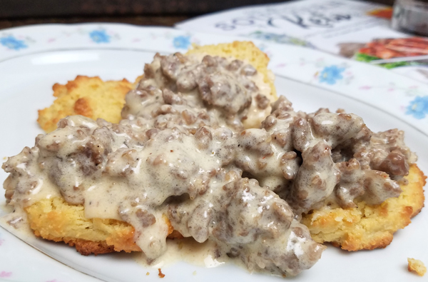 Keto Biscuits and Gravy - Low Carb Breakfast Ideas