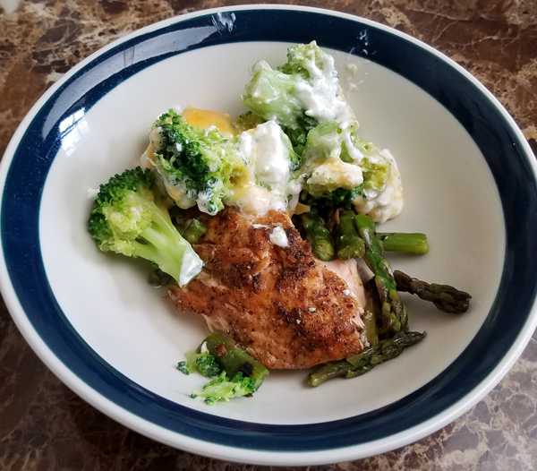 Keto Lunch from Leftovers