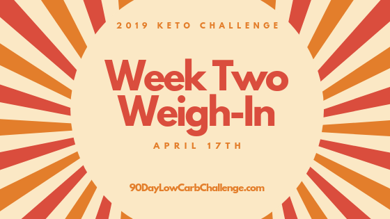Keto Challenge Week Two Weigh In
