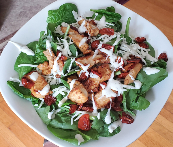 Low Carb Spinach Salad