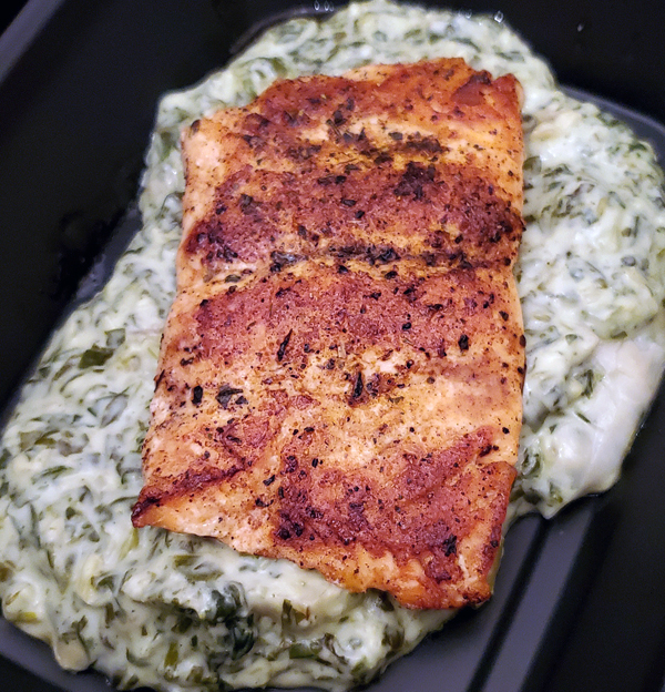 Salmon and Spinach Keto Takeout