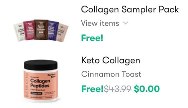 Perfect Keto Collagen Free Samples